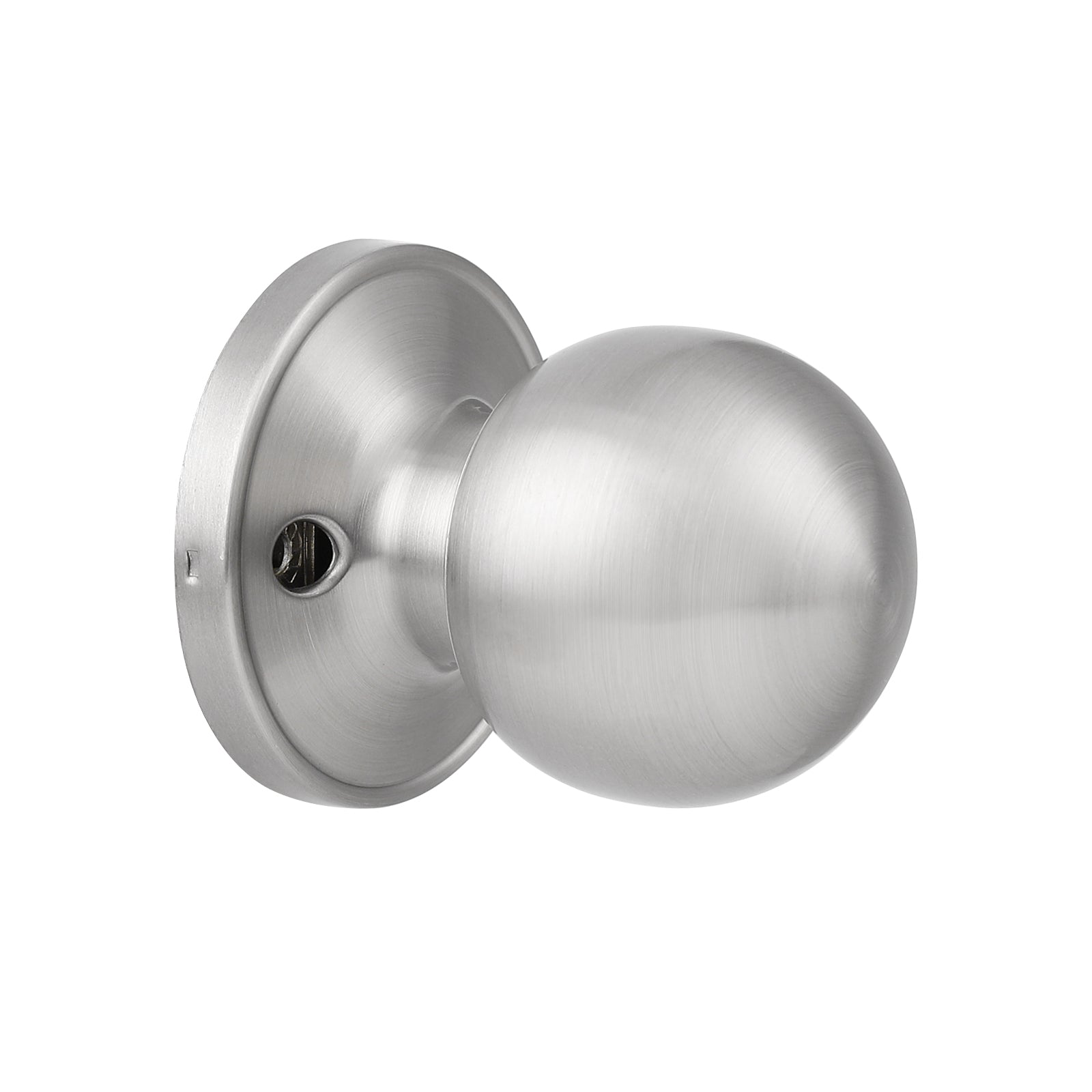 Satin Nickel Round Ball Knobs Keyed Entry/Privacy/Passage/Dummy Door Lock Knob, Satin Nickel Finish DL607SN