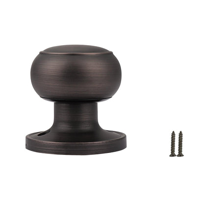 Flat Ball Knobs Keyed Alike/Entry Keyed/Privacy/Passage/Dummy Door Lock Knob, Oil Rubbed Bronze Finish DL609ORB - Probrico