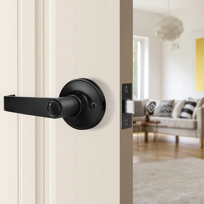 Probrico Black Privacy/Passage Door Lever Function Door Lever Lock DL850ABK - Probrico