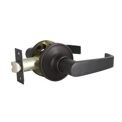 Scroll Wave Style Door Handles Oil Rubbed Bronze Finish Privacy/Passage Function Door Lever Lock - DL850AORB - Probrico