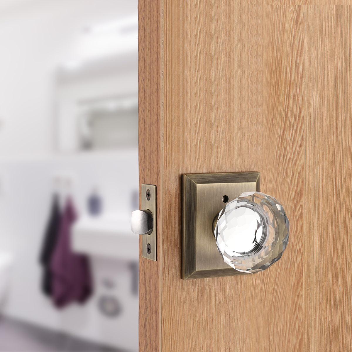 Probrico Interior Door Handles Round Ball Front Back Gate Knobs With Lock  Cylinder Latch Stainless Steel Wooden Door Handle Set 201013 From Xue009,  $157.83