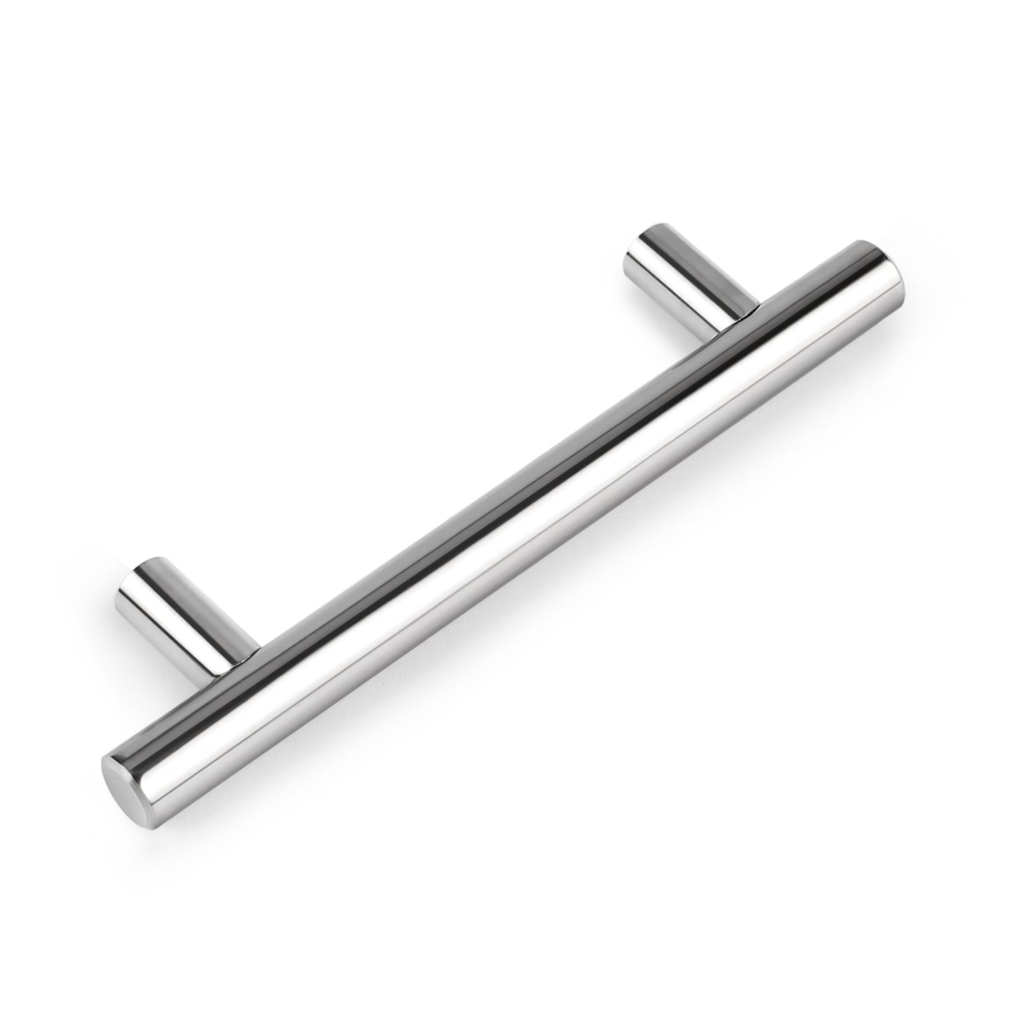 Polished Chrome Finish T Bar Kitchen Cupboard Handle 5'' Hole Centers PD201HPC128 - Probrico