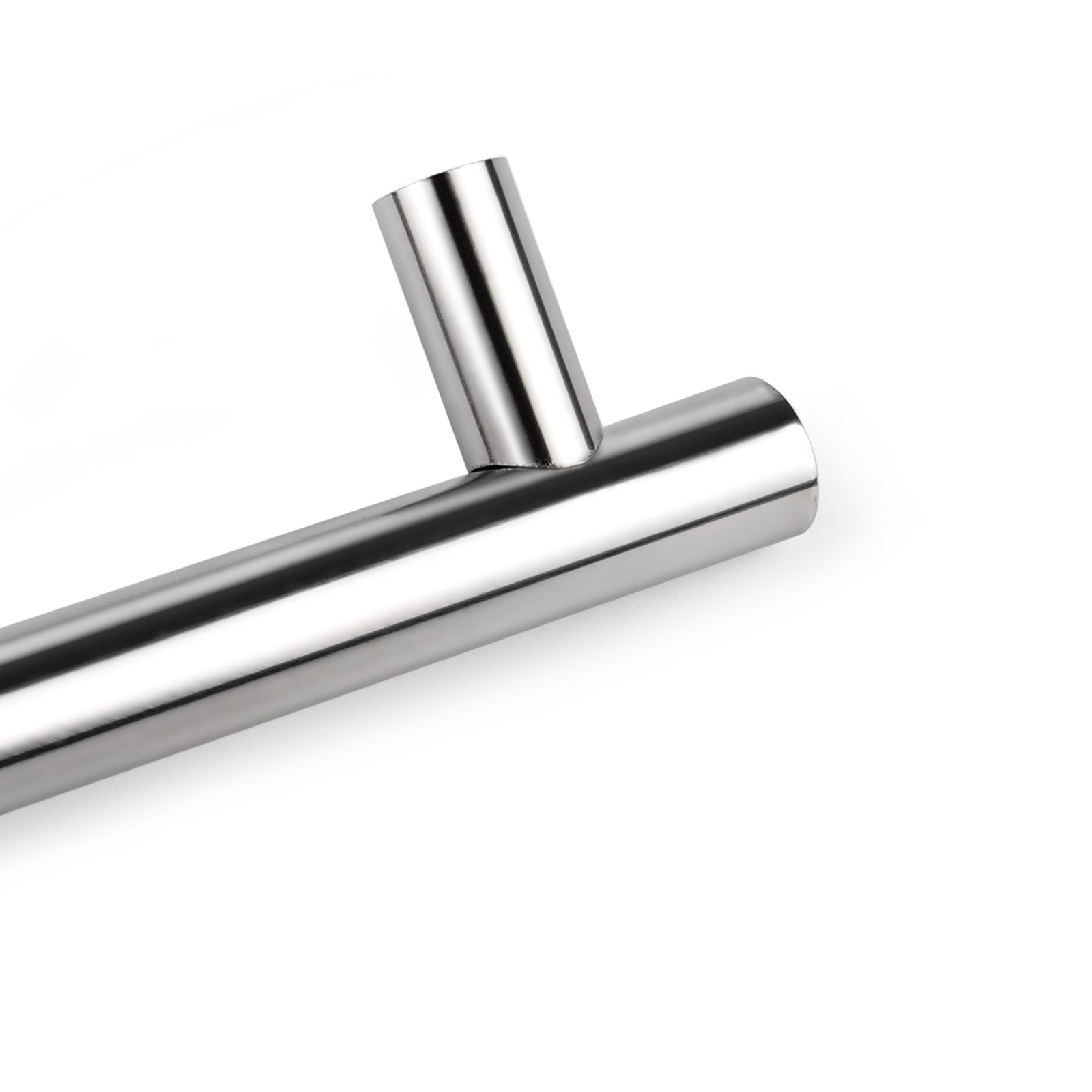 Polished Chrome Finish T Bar Kitchen Cupboard Handle 5'' Hole Centers PD201HPC128 - Probrico