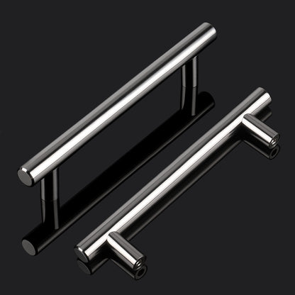 Polished Chrome Finish T Bar Kitchen Cupboard Handle 5'' Hole Centers PD201HPC128 - Probrico