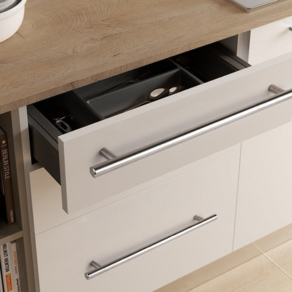 Probrico Stainless Steel Cabinet Handle Brushed Nickel Kitchen Hardware Drawer Pulls 100 Packs 2"-15" PD201HSS - Probrico