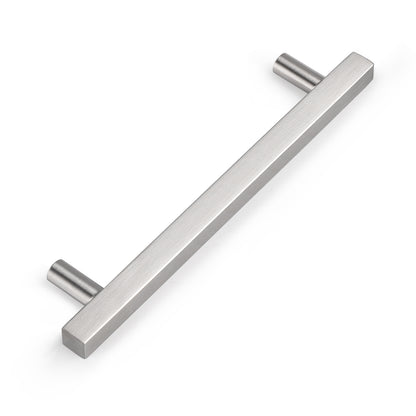 Stainless Steel Cabinet Pulls 2"-10" Hole Centers Square T Bar Handles and Knobs