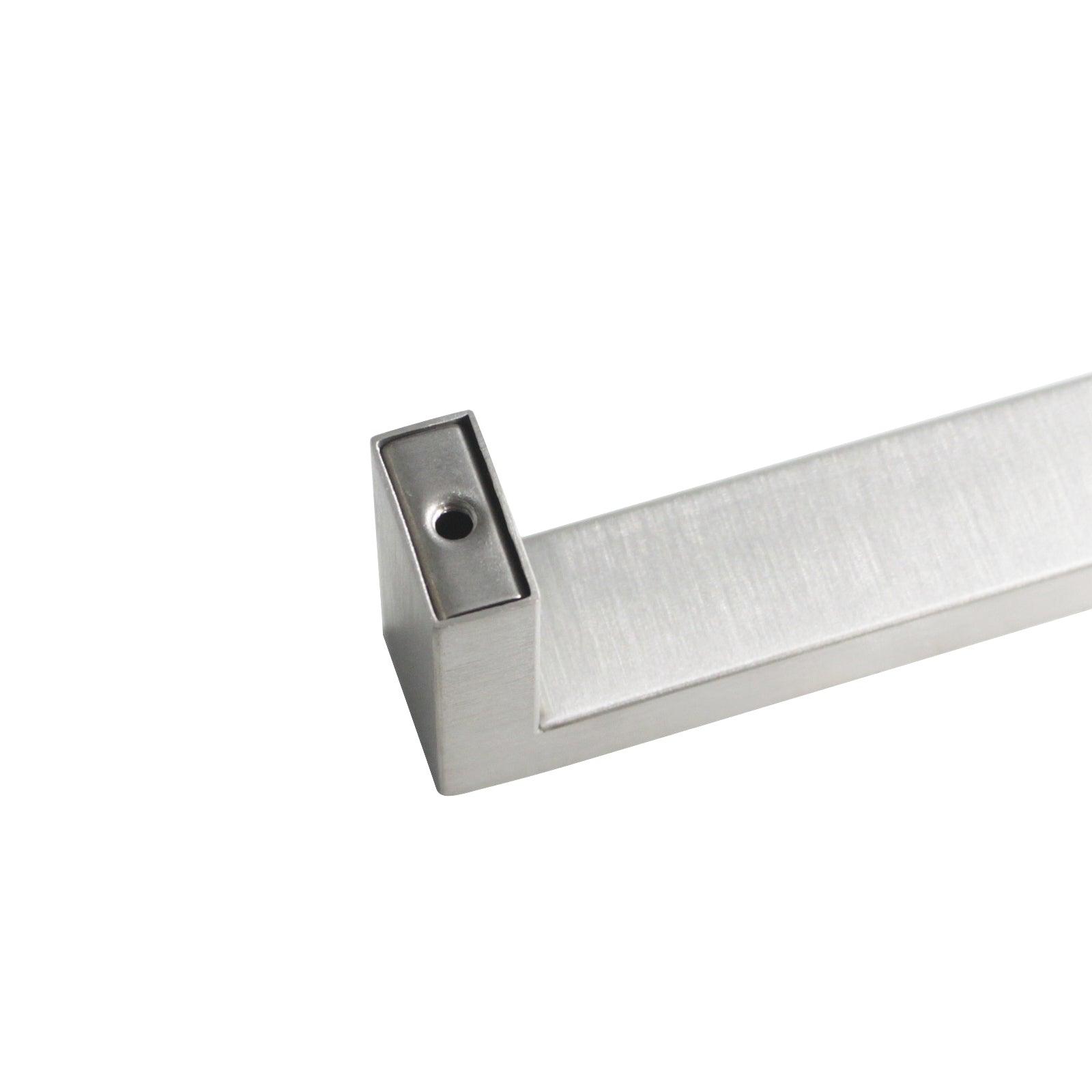 20mm Square Bar Cabinet Handles and Pulls Brushed Nickel Finish Kitchen Hardware PDDJ30HSS