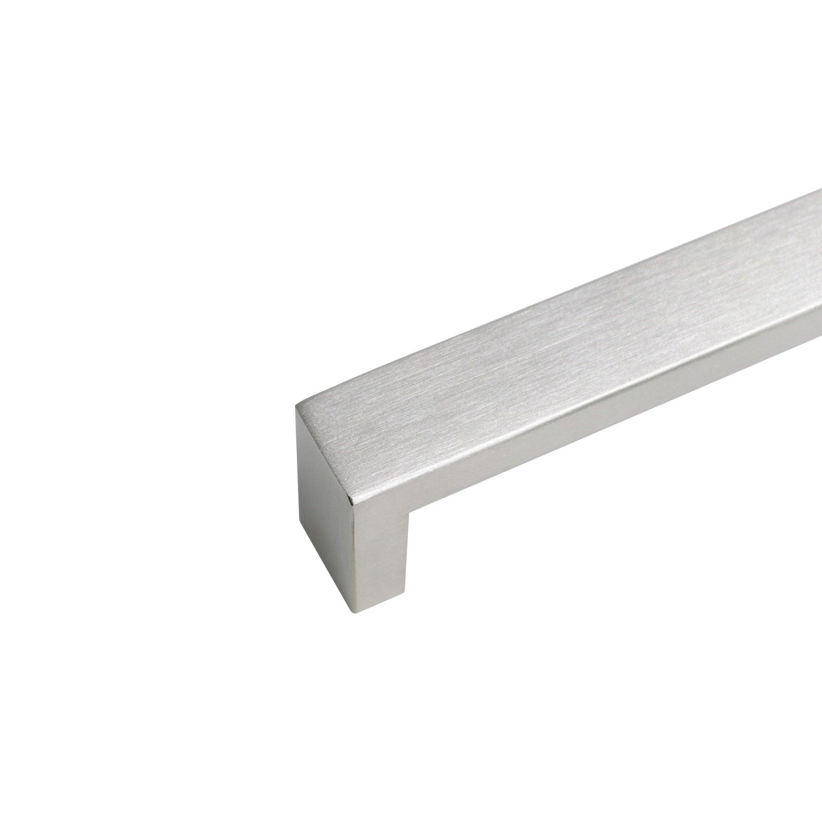 20mm Square Bar Cabinet Handles and Pulls Brushed Nickel Finish Kitchen Hardware PDDJ30HSS