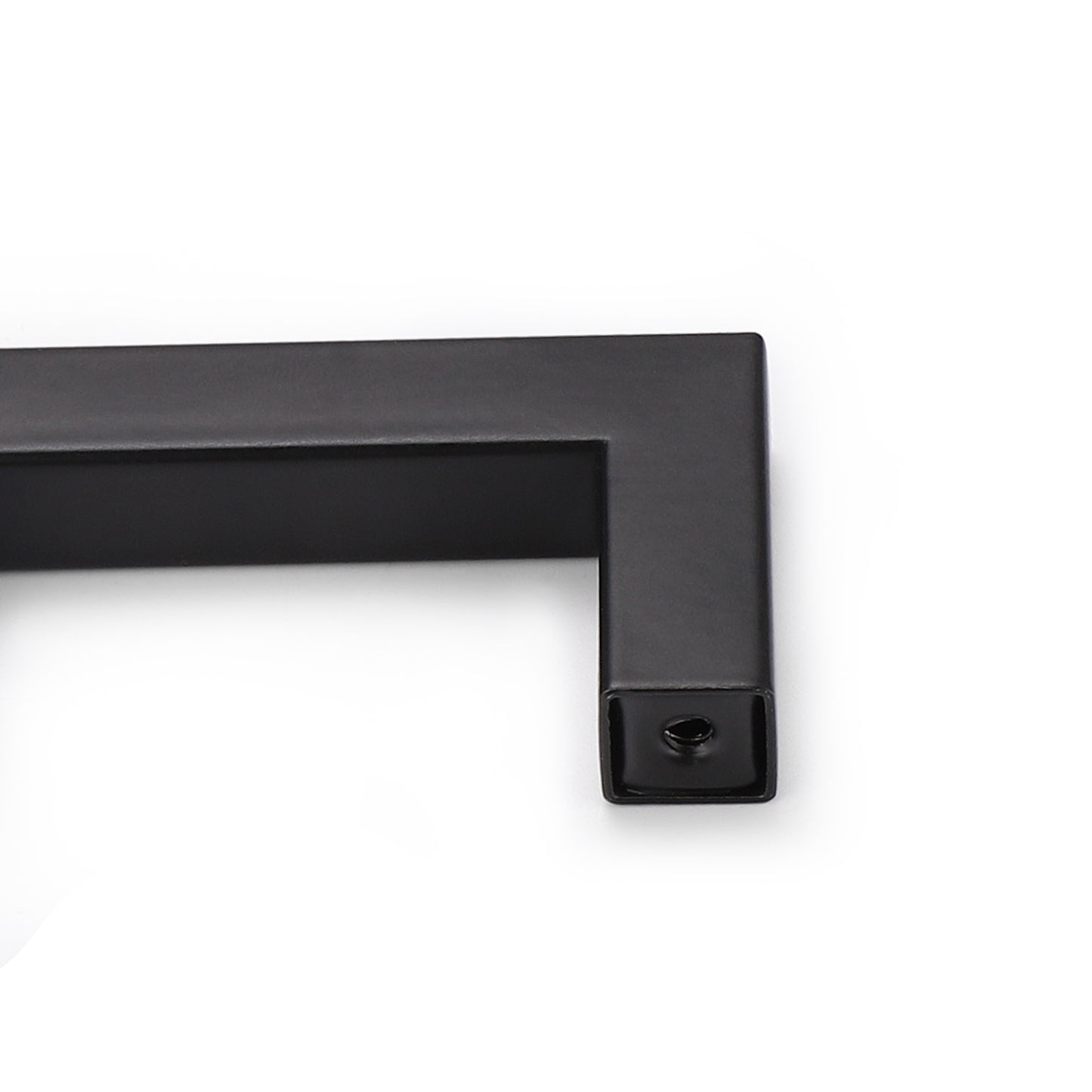 1/2" Square Cabinet Handles Black Finish 160mm 6 3/10inch Hole Centers PDDJS12HBK160 - Probrico