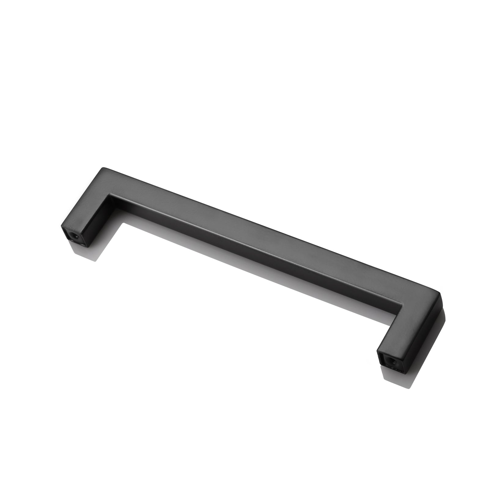 1/2" Square Cabinet Handles Black Finish 160mm 6 3/10inch Hole Centers PDDJS12HBK160 - Probrico