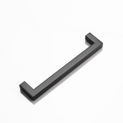 1/2" Square Cabinet Handles Black Finish 160mm 6 3/10inch Hole Centers PDDJS12HBK160 - Probrico