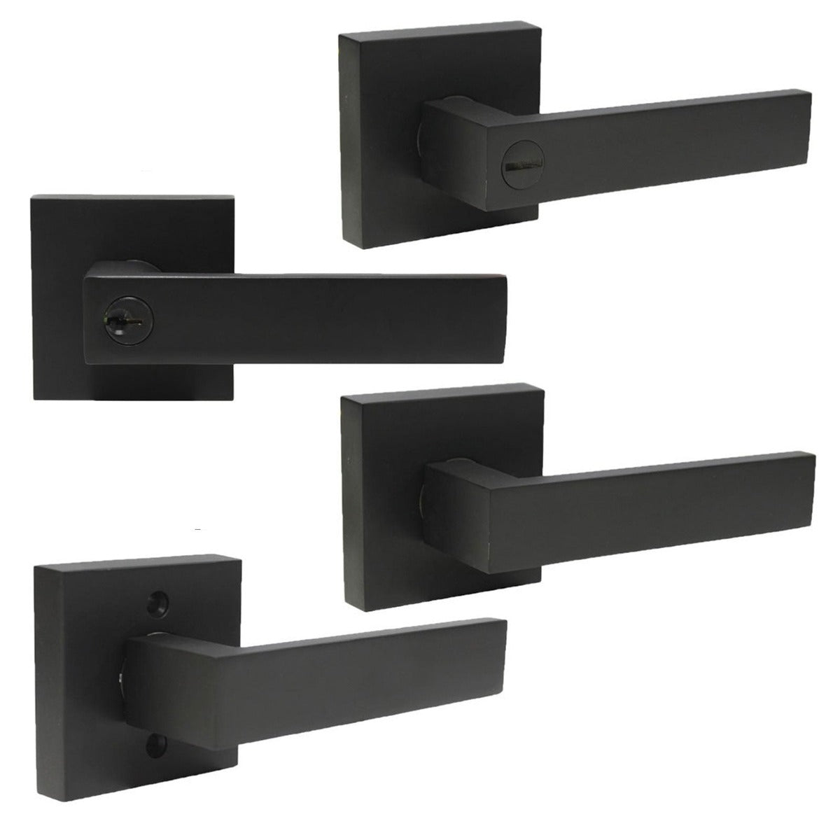 Heavy Duty Door Levers Locks Black Finish Keyed Alike/Keyed/Privacy/Passage/Dummy Door Lock DL01BK - Probrico