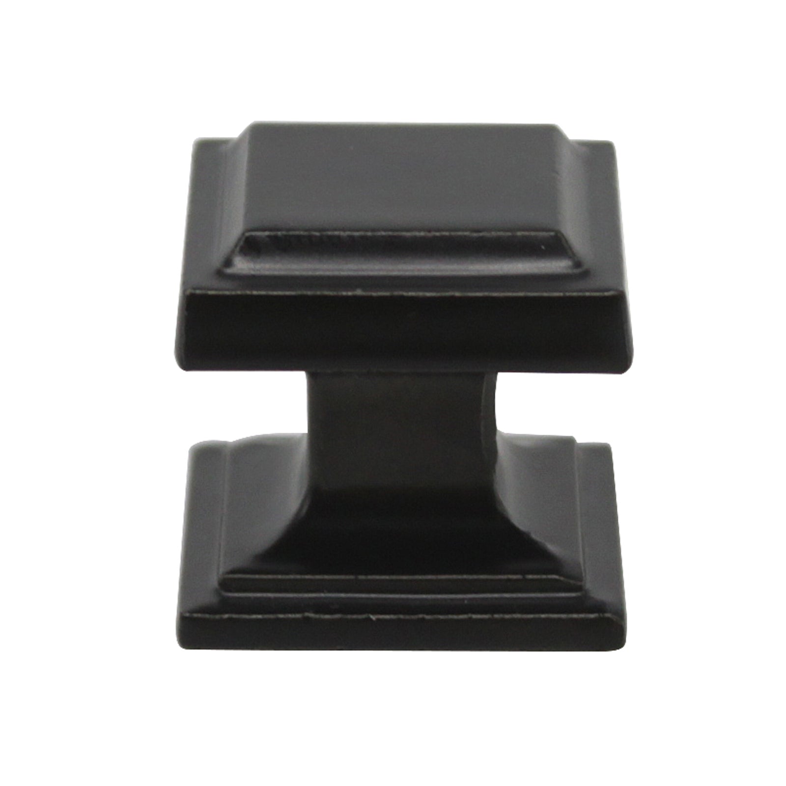 25mm 1inch Square Cabinet Knobs in Oil Rubbed Bronze / Black PS7110