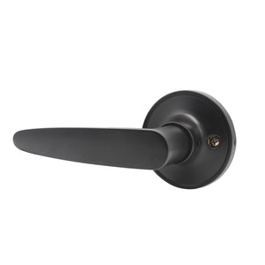 Passage Door Lever set for Closet and Hall, Leaf Style, Black Finish - Probrico