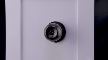 Round Ball Knobs Privacy Door Lock Knob, Oil Rubbed Bronze Finish DL607ORBBK