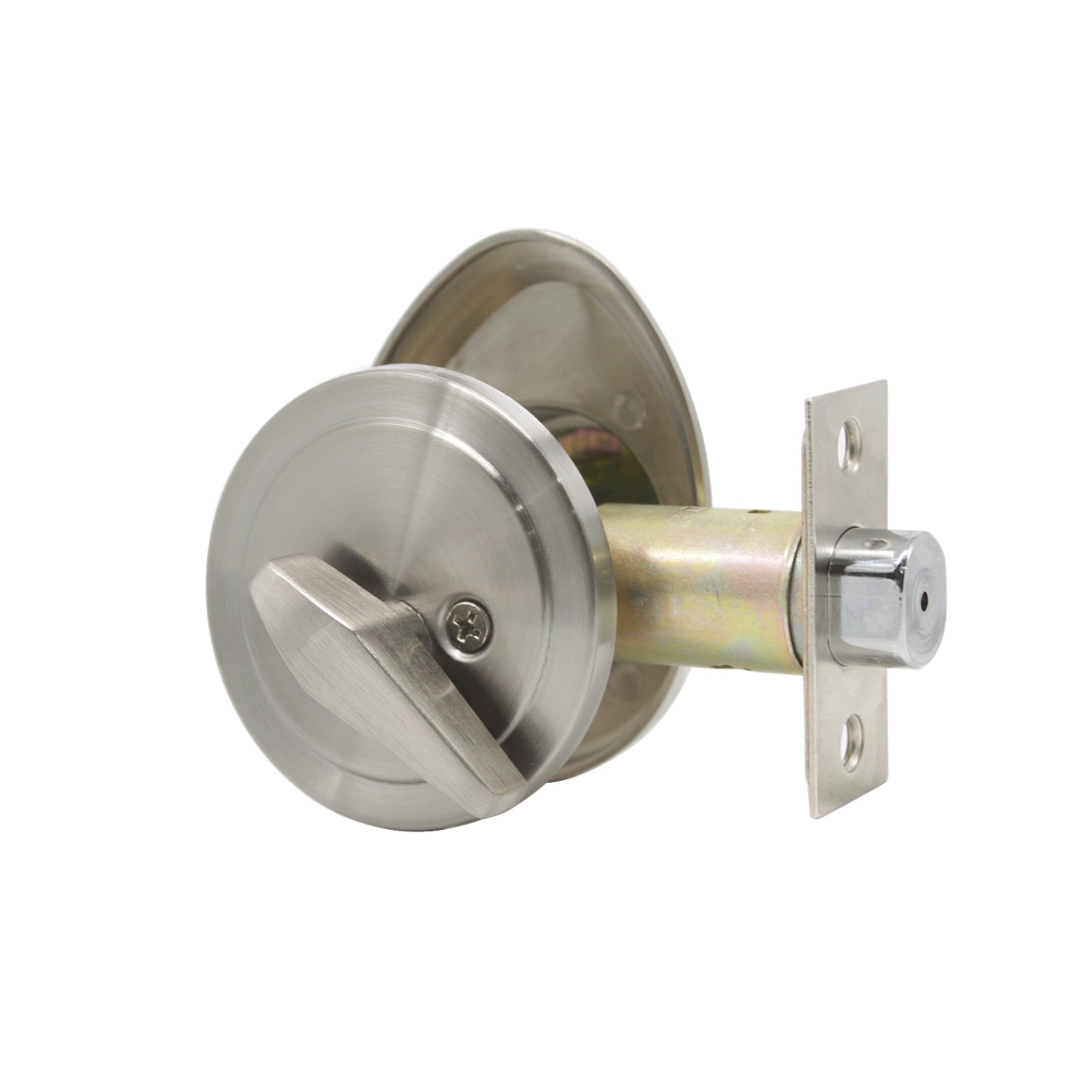 Single Cylinder Deadbolt Locks Satin Nickel Finish - Probrico