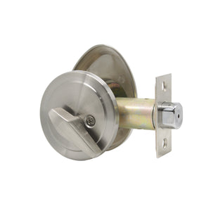 Single Cylinder Deadbolt Locks Satin Nickel Finish - Probrico