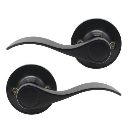 Single Dummy Door Levers Black Finish, Left or Right Handed Door Handles - Probrico