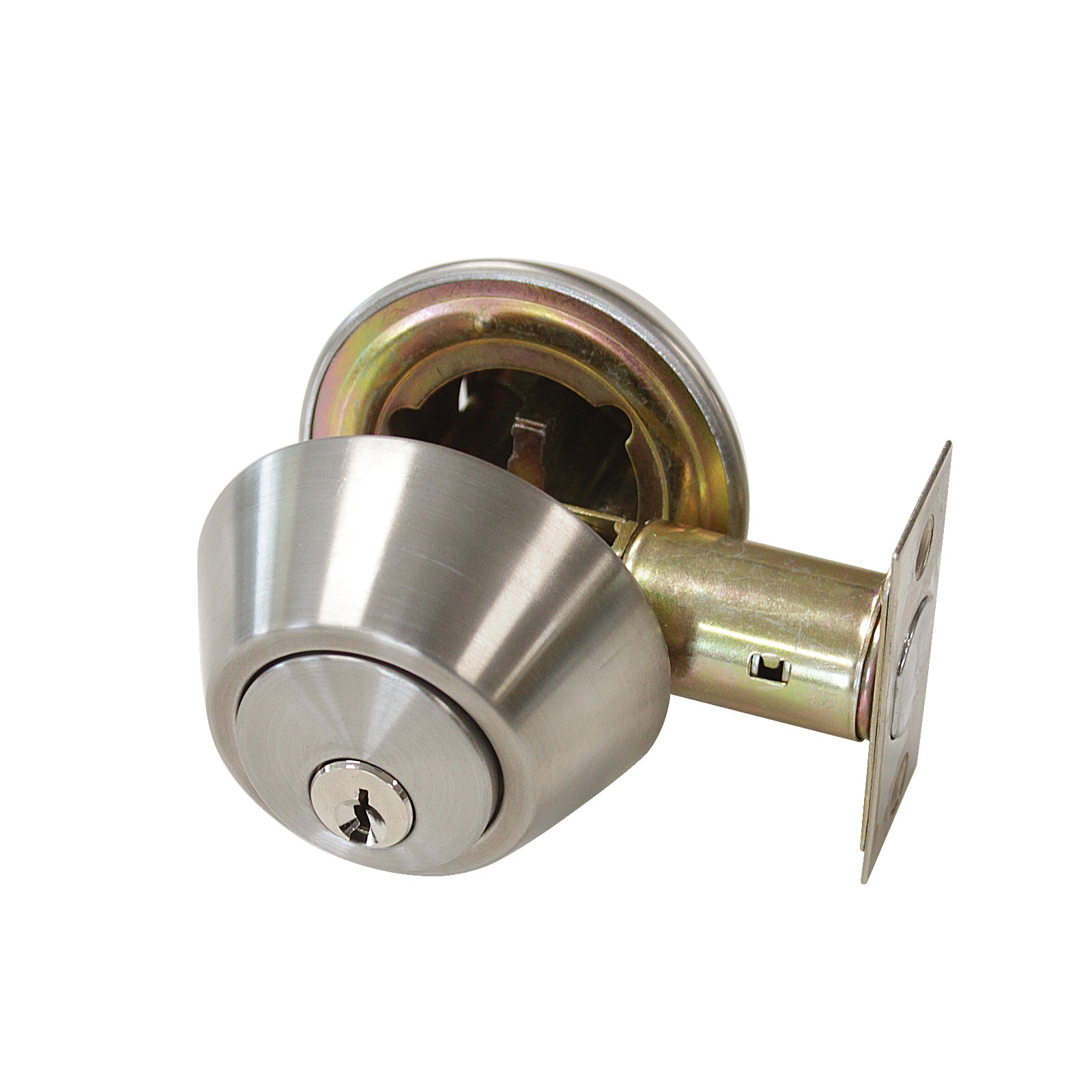Satin Nickel Finish Double Cylinder Deadbolt Lock - Keyed Alike DLD102SN