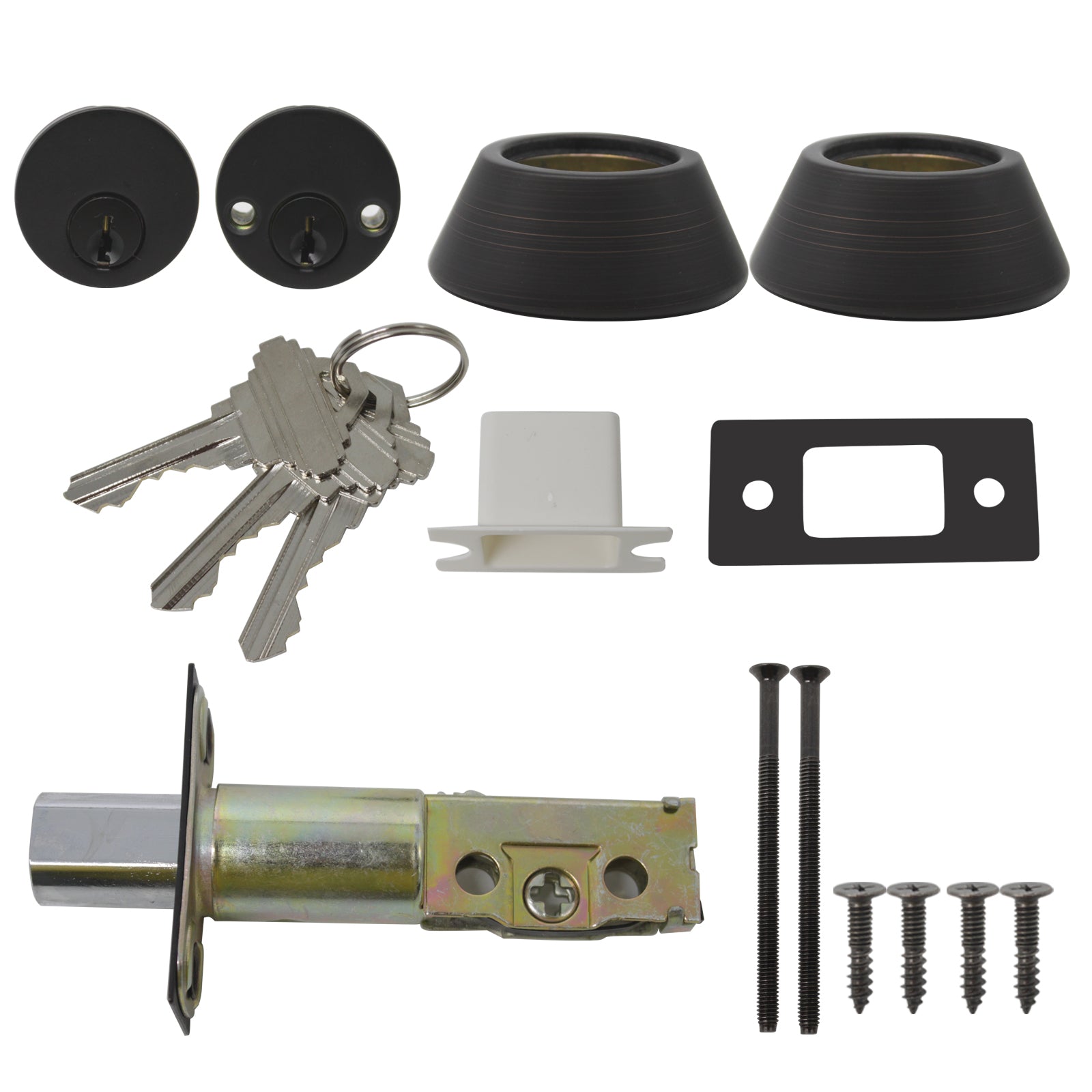 Double Cylinder Deadbolts with Key on Both Side, Keyed Entry Door Lock Oil Rubbed Bronze Finish DLD102ORB