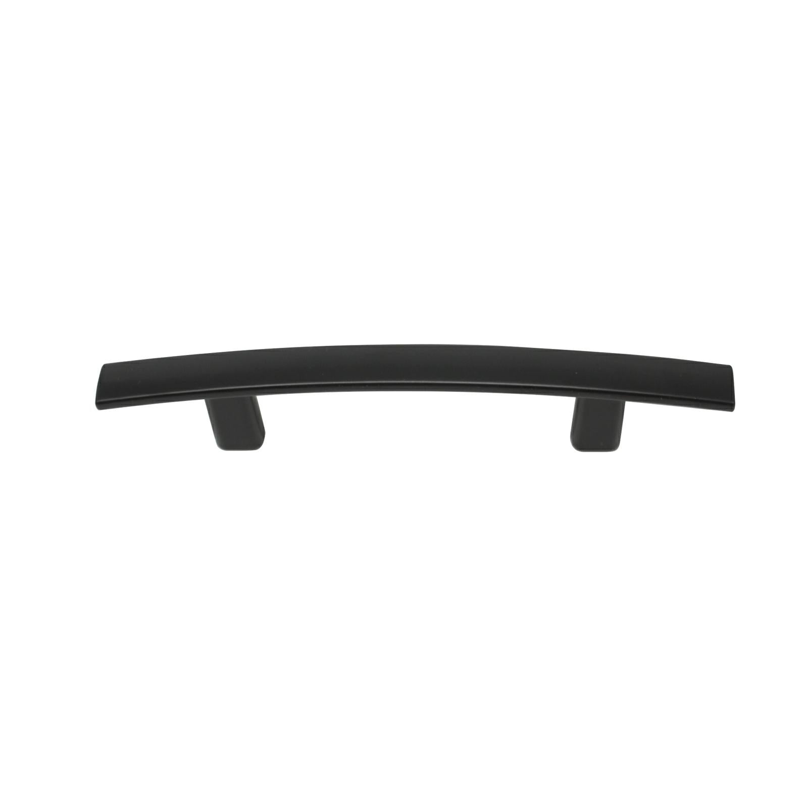 Curved Subtle Arch Cabinet Handles 3inch 76mm Hole Centers Black Finish PD81670BK76 - Probrico