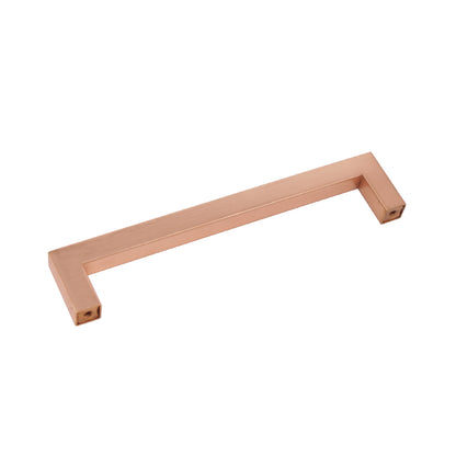 Stainless Steel Square Cabinet Handles and Pulls Rose Gold Finish - Probrico