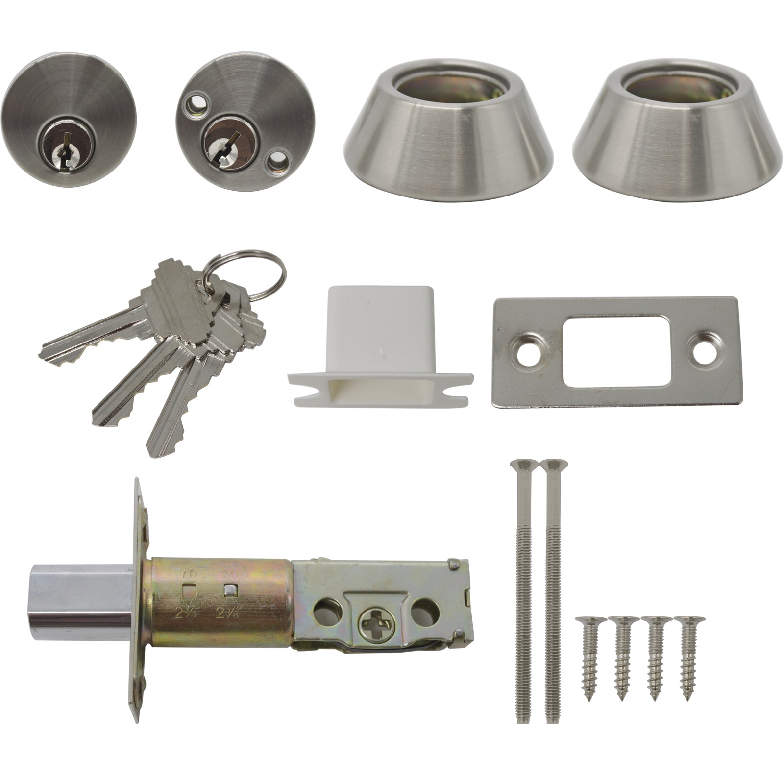 Double Cylinder Deadbolts with Key on Both Side, Keyed Entry Door Lock ...