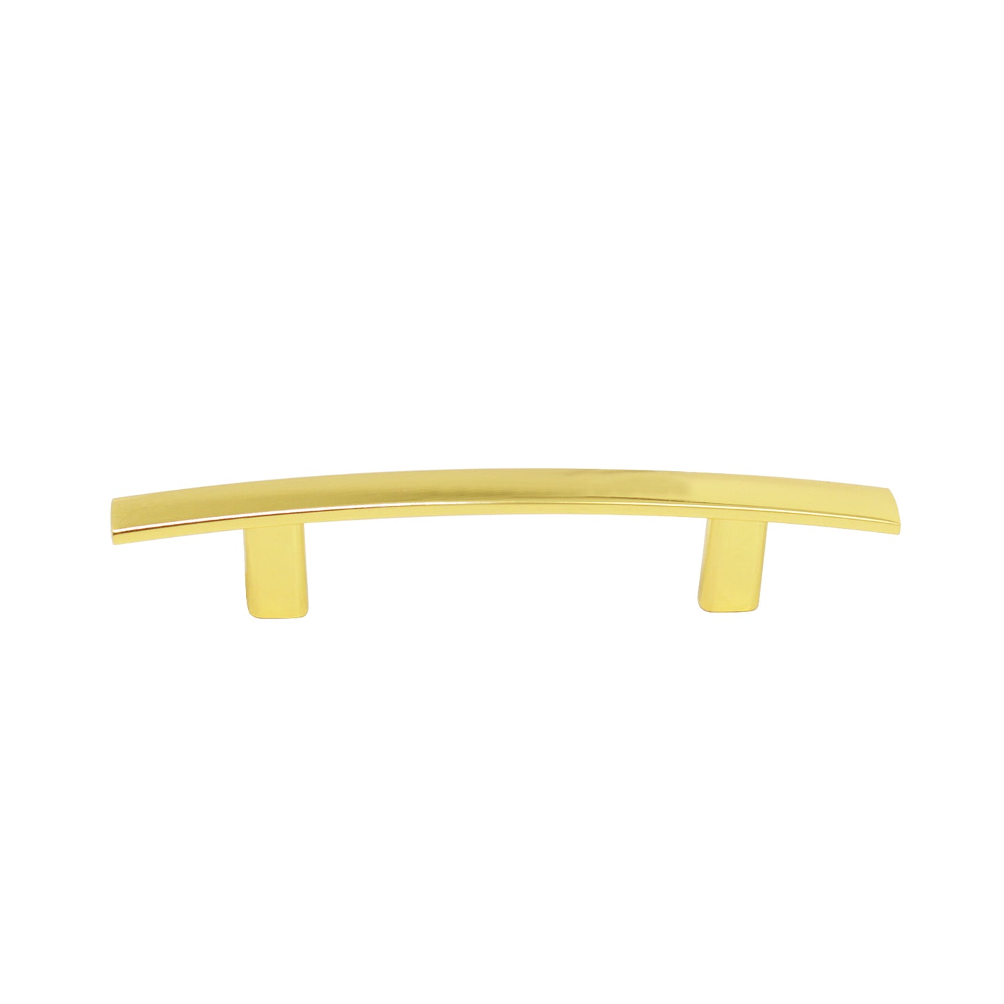 Gold Cabinet Handles Pulls Curved Subtle Arch Style 3inch 76mm Hole Centers PD81670GD76 - Probrico