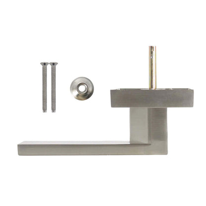 Single Dummy Door Lever Handle with Square Rosette, Brushed Nickel Finish DL01SNDM - Probrico