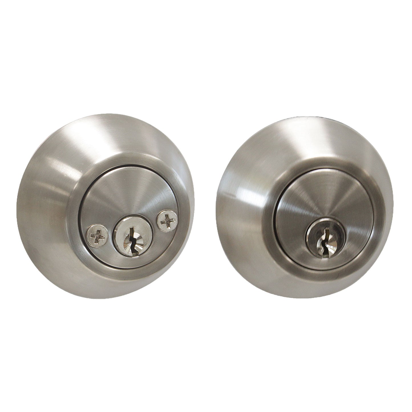 Satin Nickel Finish Double Cylinder Deadbolt Lock - Keyed Alike DLD102SN - Probrico