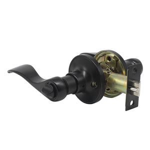 Keyed Alike Door Lever Black Finish, Entry Door Locks with Same Key - Probrico