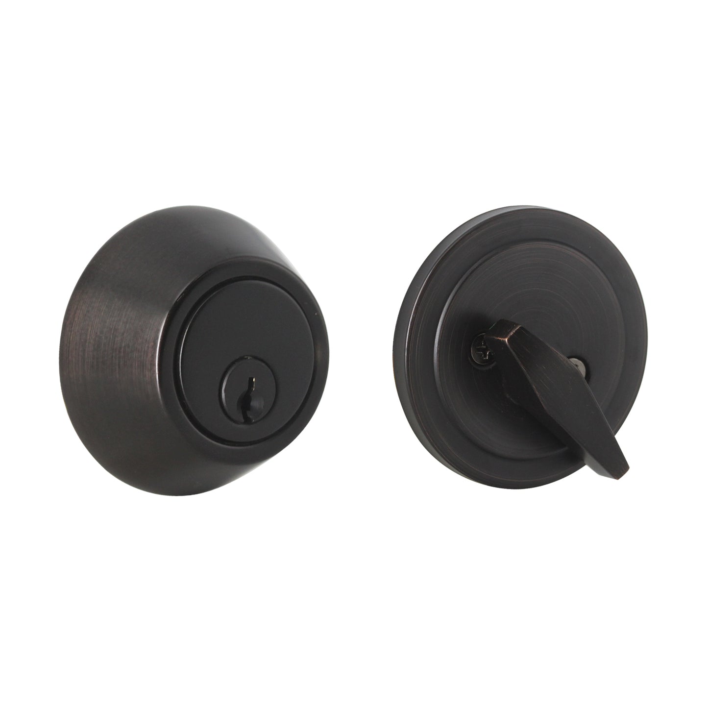 Oil Rubbed Bronze Finish Single Cylinder Deadbolt Lock - Keyed Alike DLD101ORBDB - Probrico