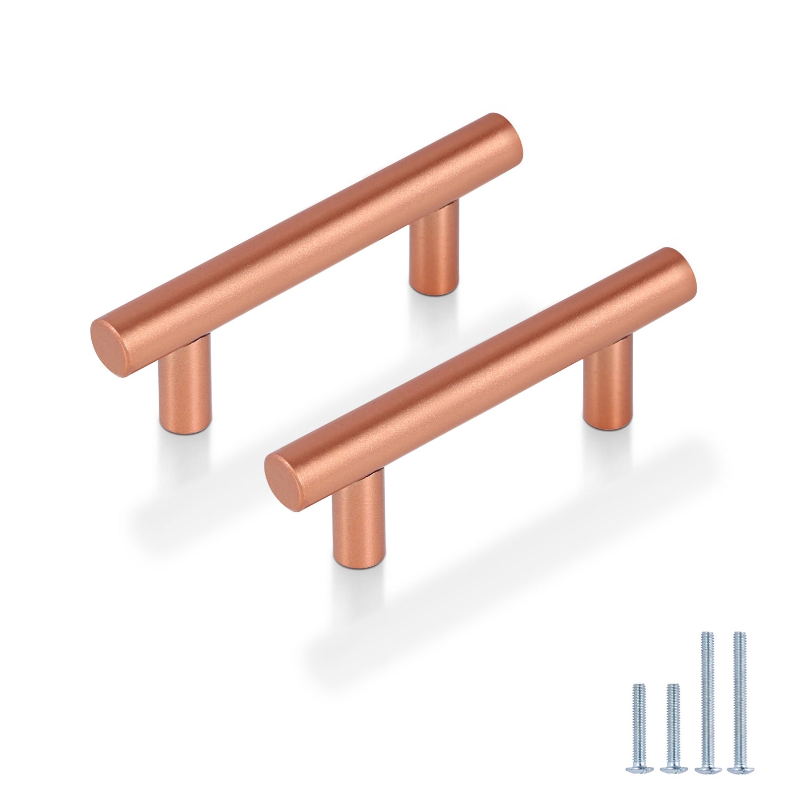 Probrico Stainless Steel T Cabinet Handles and Pulls Rose Gold Finish PD201HSF