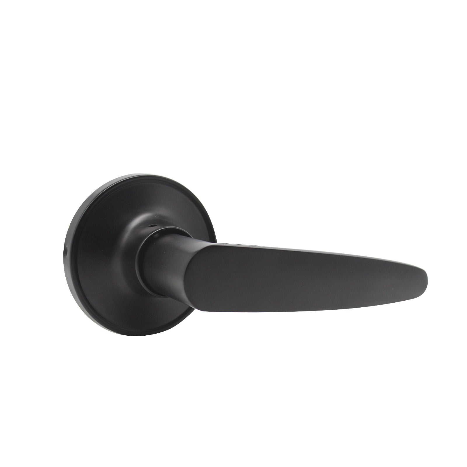Passage Door Lever set for Closet and Hall, Leaf Style, Black Finish - Probrico