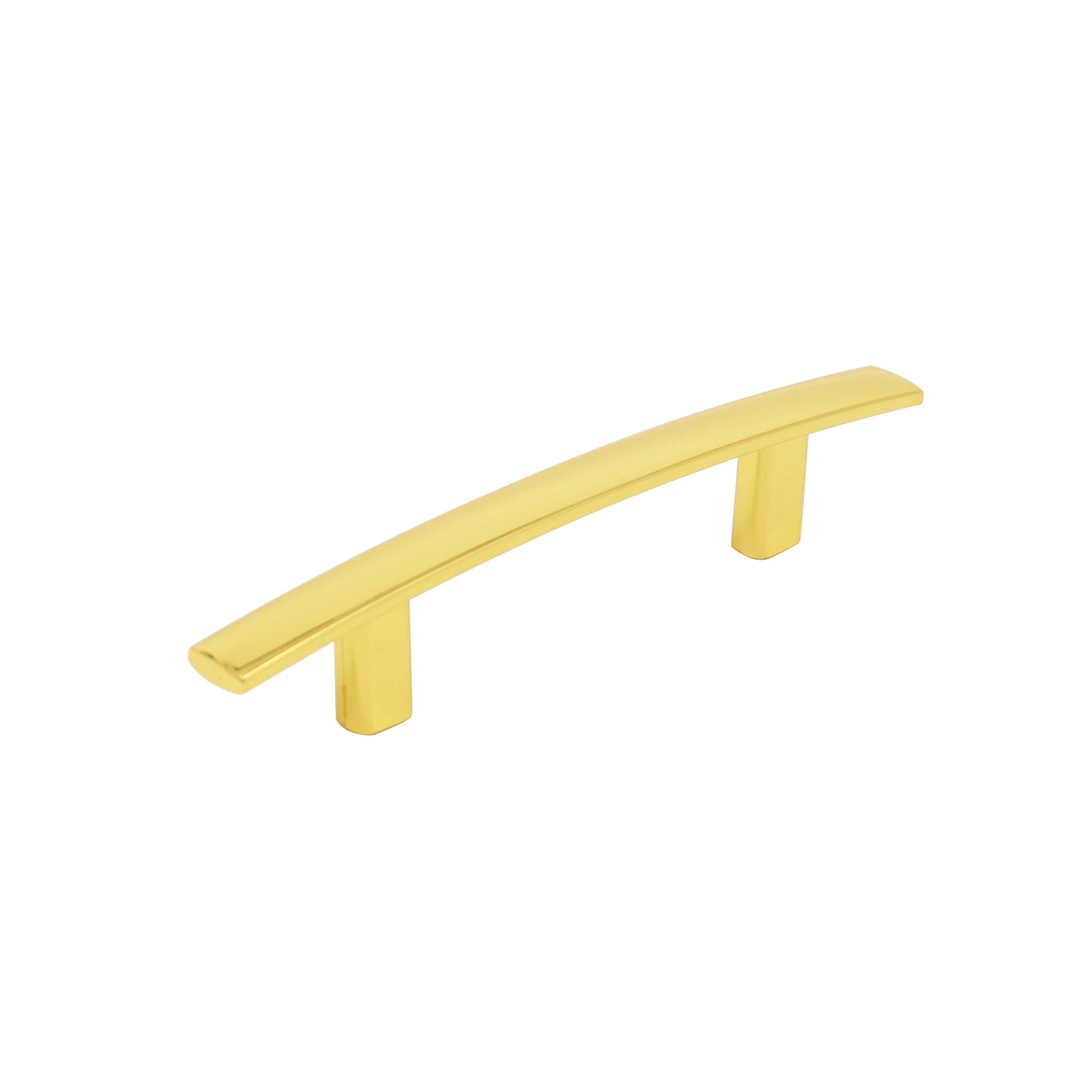 Gold Cabinet Handles Pulls Curved Subtle Arch Style 3inch 76mm Hole Centers PD81670GD76 - Probrico