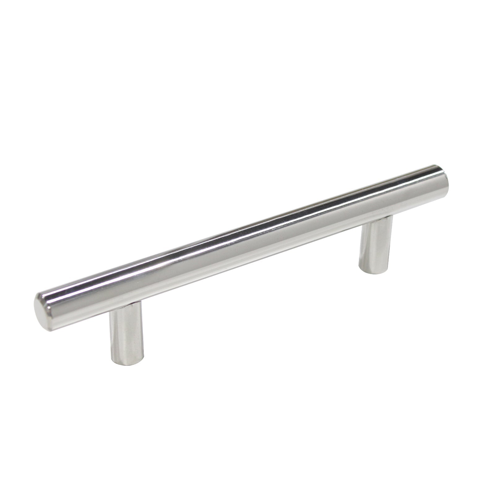 Probrico Stainless Steel T Bar Cabinet Handles Polished Chrome Finish, 96mm 3 3/4inch Hole Centers 100 pack