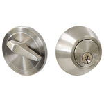Single Cylinder Deadbolts Keyed Alike, Satin Nickel Finish - Probrico