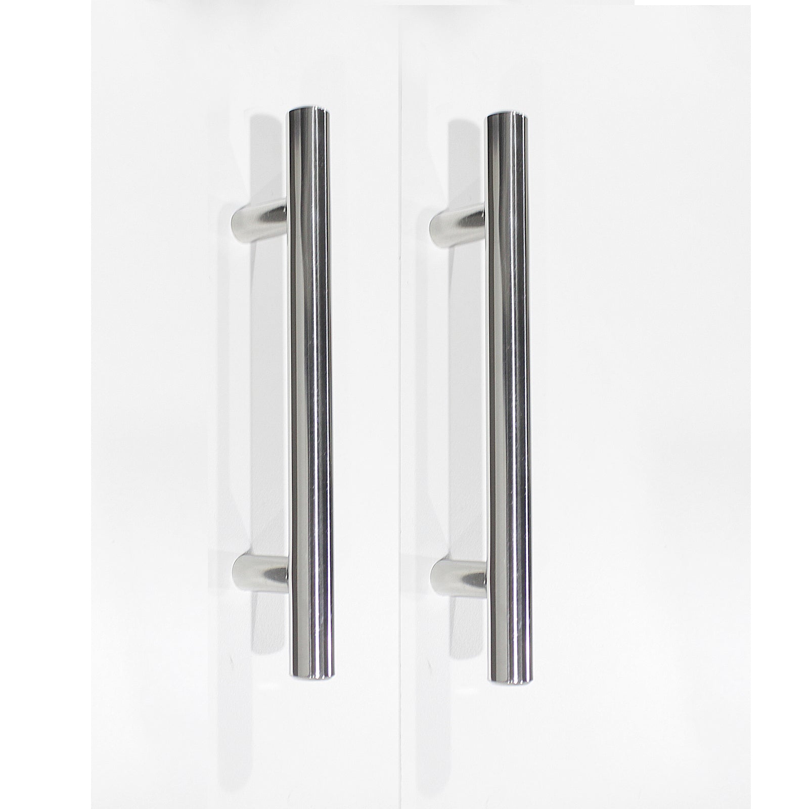 Stainless Steel T Bar Cabinet Handles Polished Chrome Finish, 96mm 3 3/4inch Hole Centers - Probrico