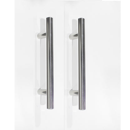 Stainless Steel T Bar Cabinet Handles Polished Chrome Finish, 96mm 3 3/4inch Hole Centers - Probrico