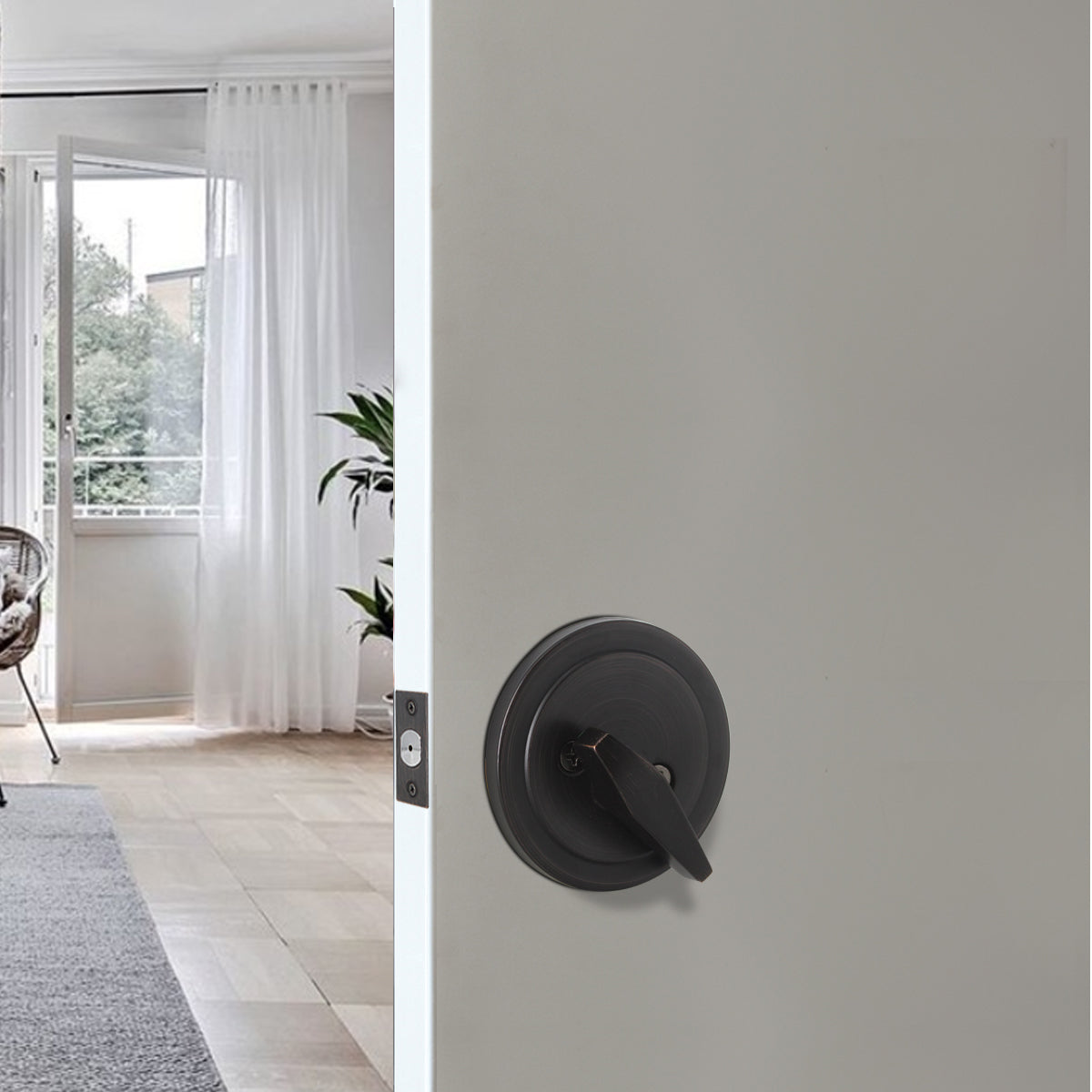 Oil Rubbed Bronze Finish Single Cylinder Deadbolt Lock - Keyed Alike DLD101ORBDB - Probrico
