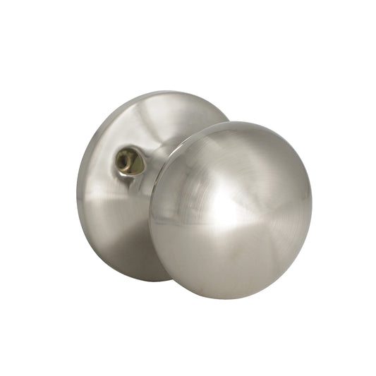 Round Door Knob Satin Nickel Finish Single Dummy Door Knob DL5766SNDM - Probrico