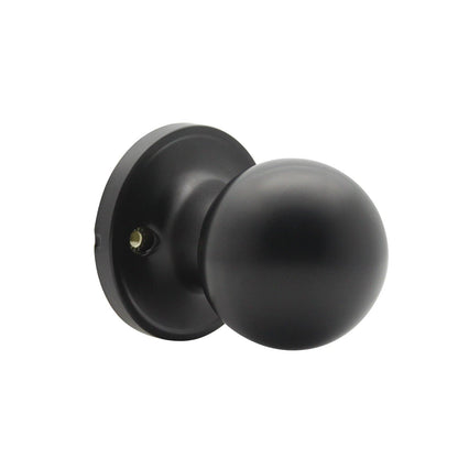 Round Ball Knobs Keyed Alike/Keyed Entry/Privacy/Passage/Dummy Door Lock Knob, Black Finish DL607BK - Probrico